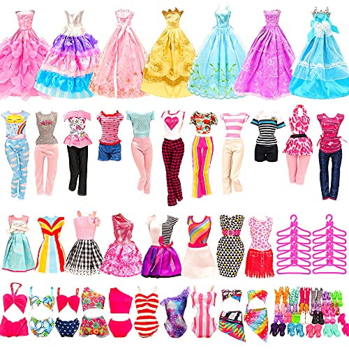 10-Pack Doll Dresses Clothes 10 Handmade Fashion Clothes Set for 11.5-inch Dolls